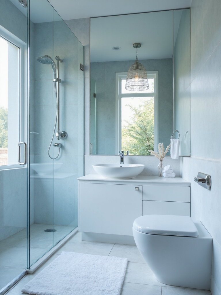 airy blues create spaciousness