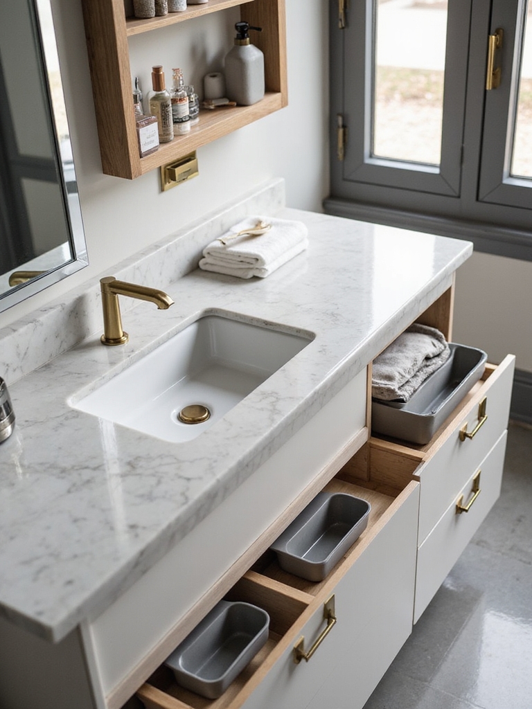 assessing vanity storage needs