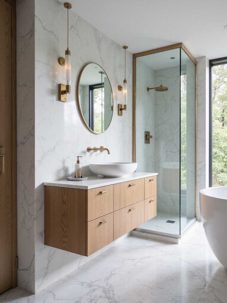 balanced bathroom vanity sizing