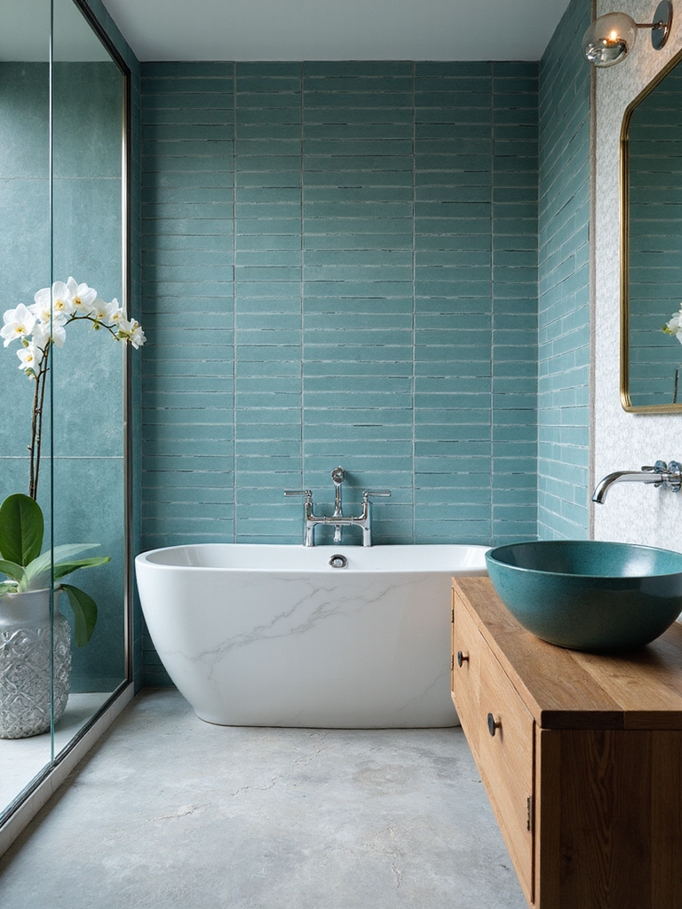 blue inspired bathroom designs