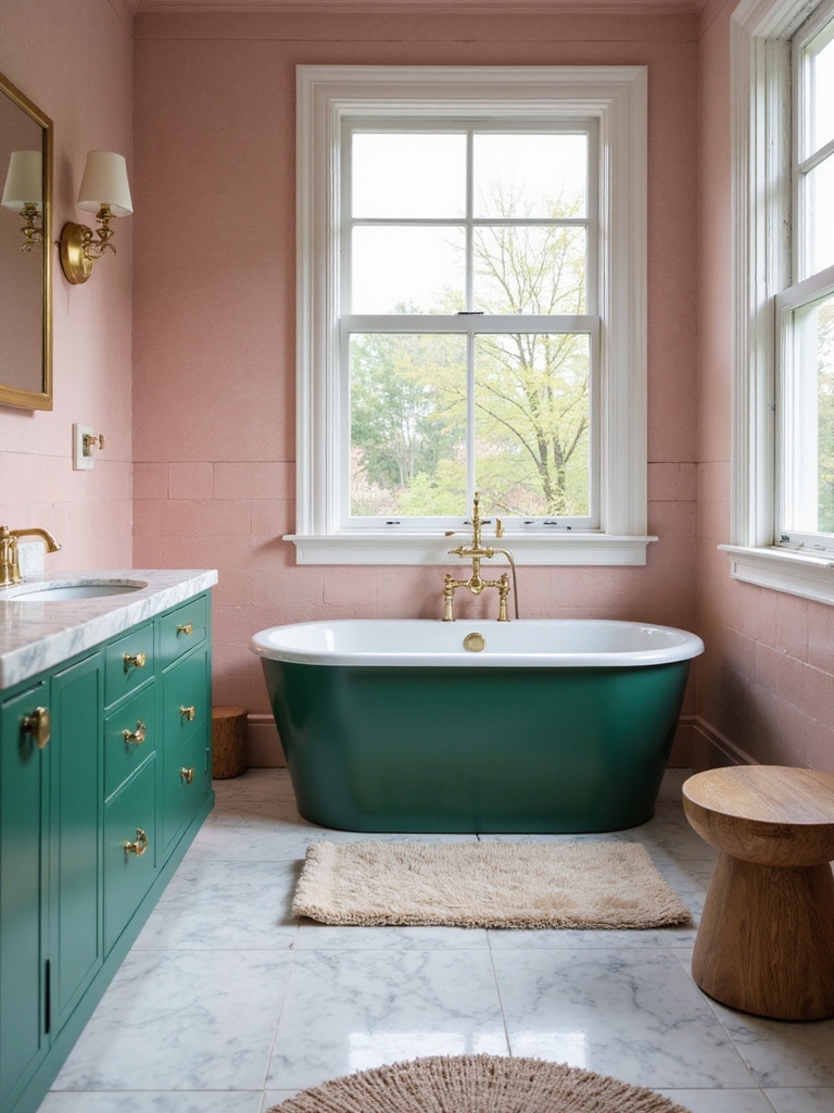 blush and emerald elegance