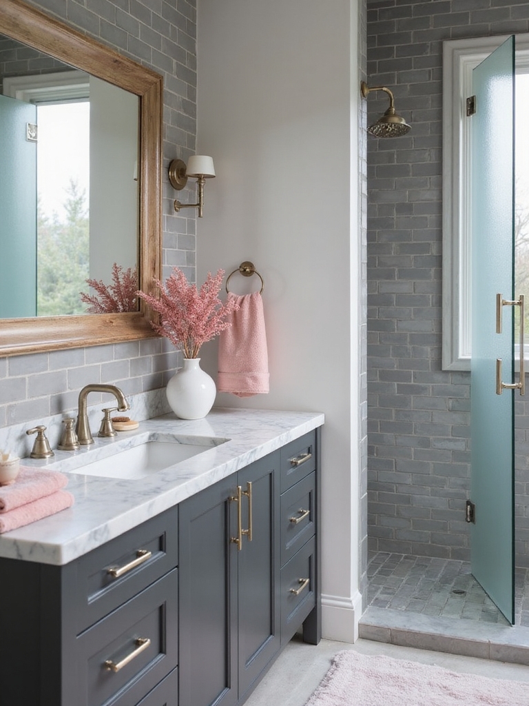 blush and warm grey harmony