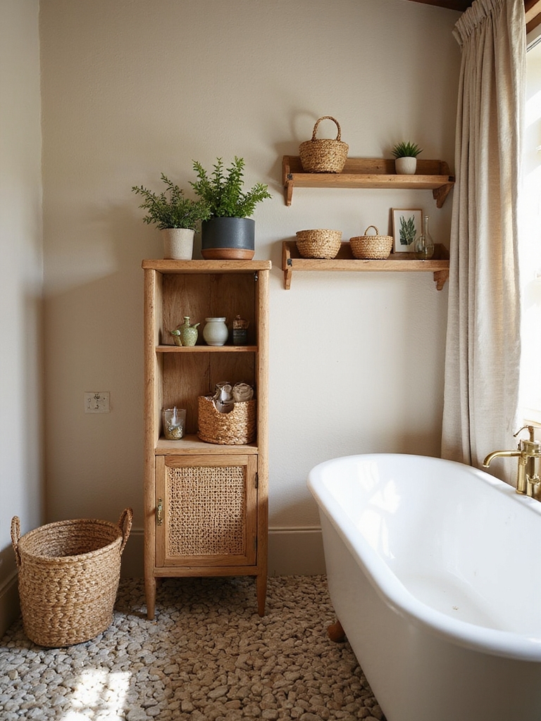 boho storage for small spaces