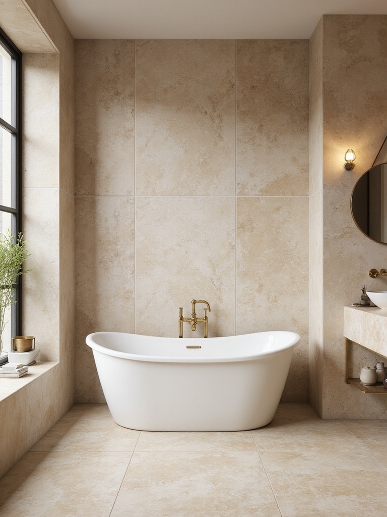 bold beige tile layouts