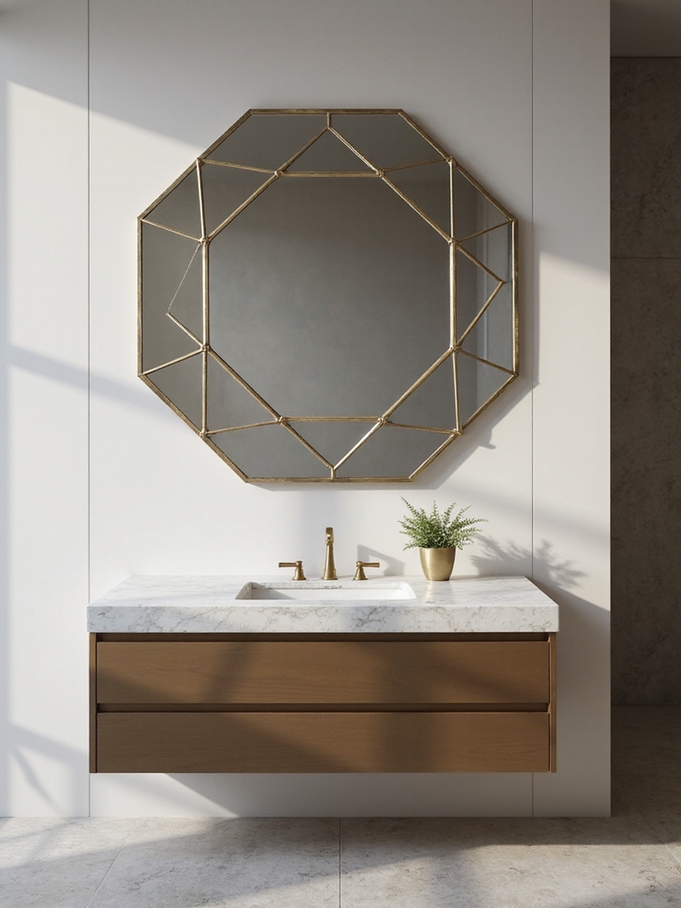 bold geometric mirror ideas