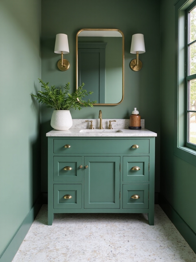 bold greens in small spaces