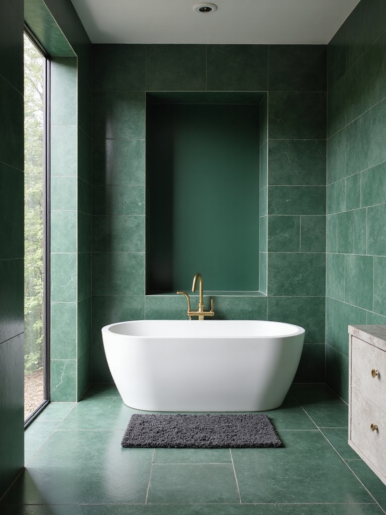 bold grounded bathroom design