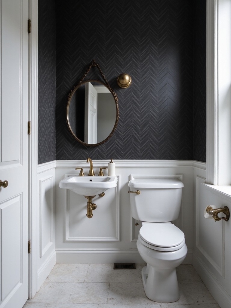 bold monochrome bathroom transformation