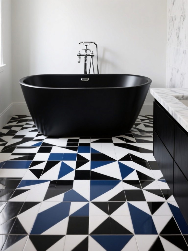 bold mosaic bathroom designs