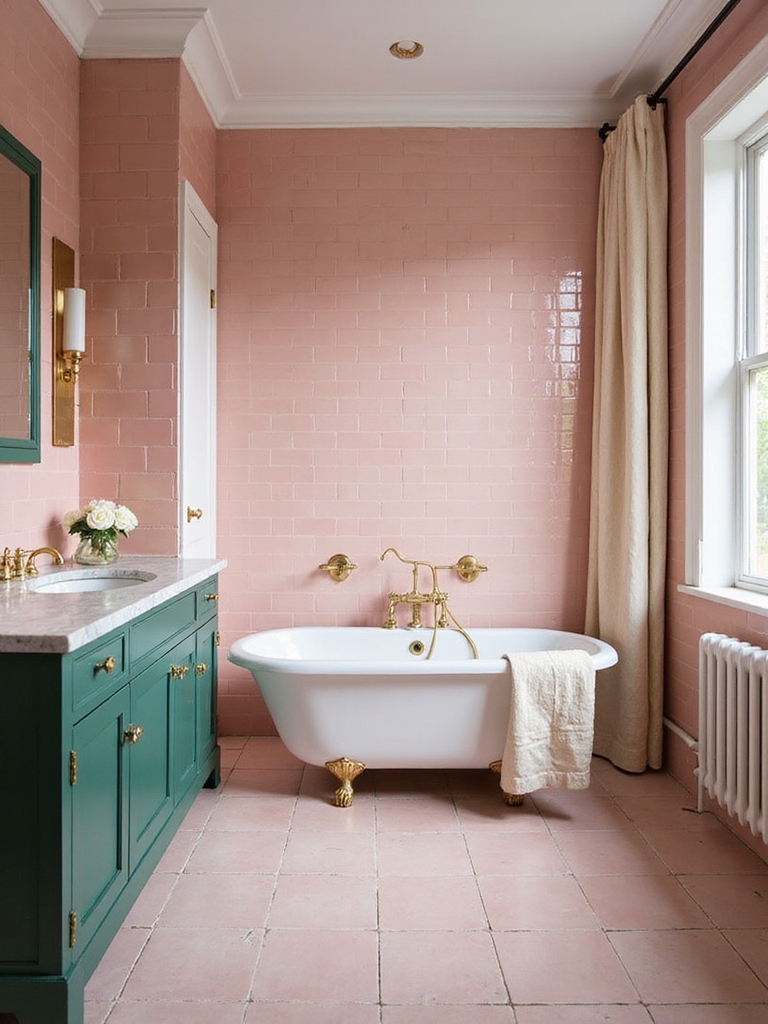 bold pink tile pairings