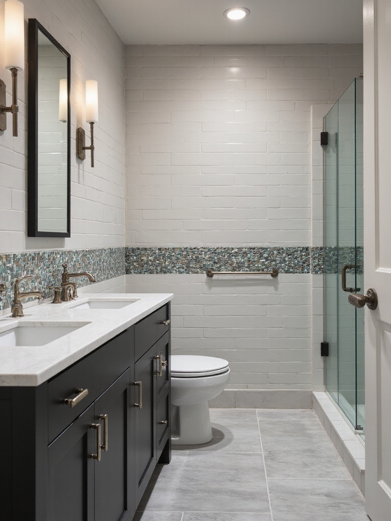 bold small format tile impact
