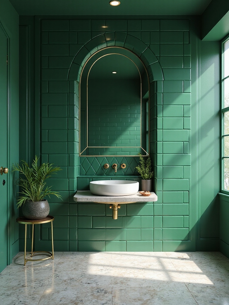 bold timeless emerald tiles