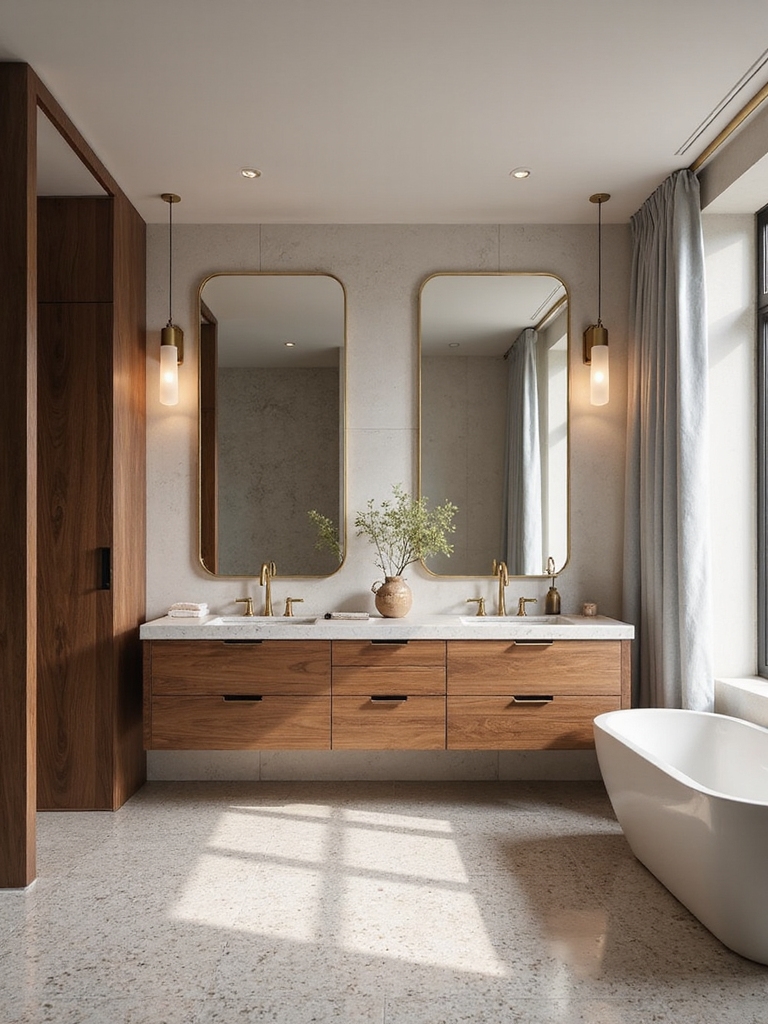 bold vanities expansive mirrors