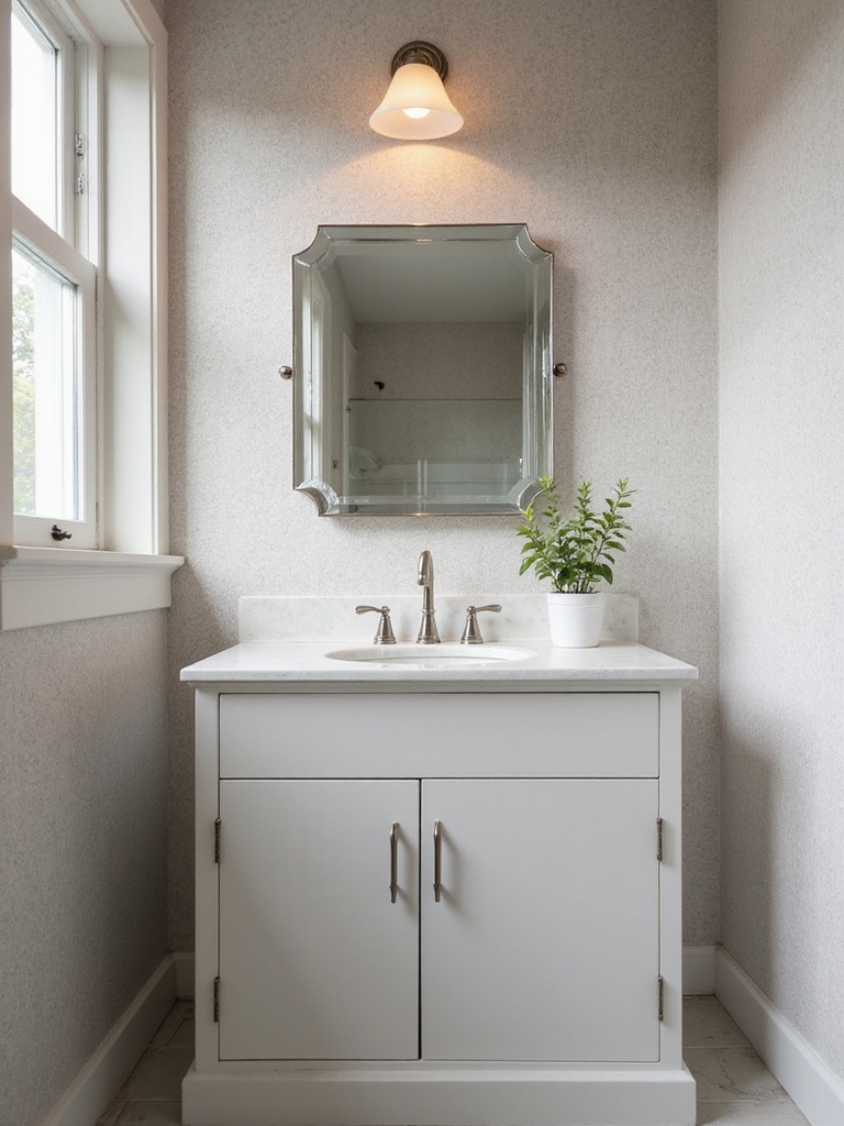 bold wallpaper enhances space