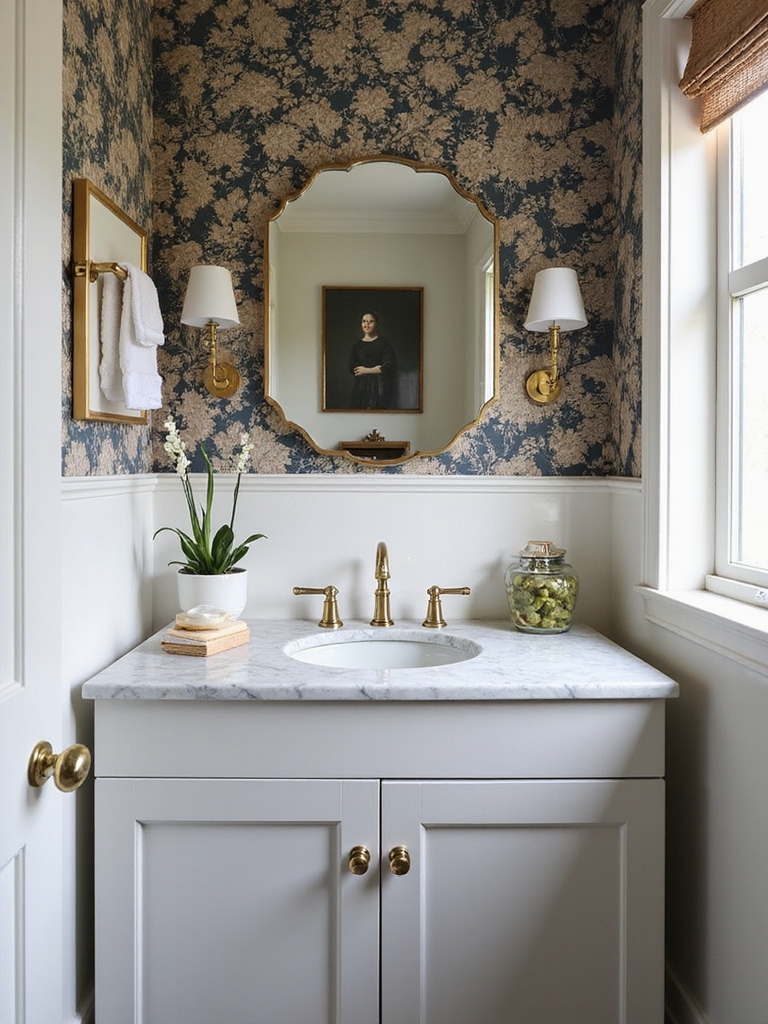 bold wallpaper enhances spaces