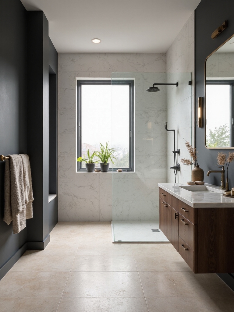 bold walls neutral floors