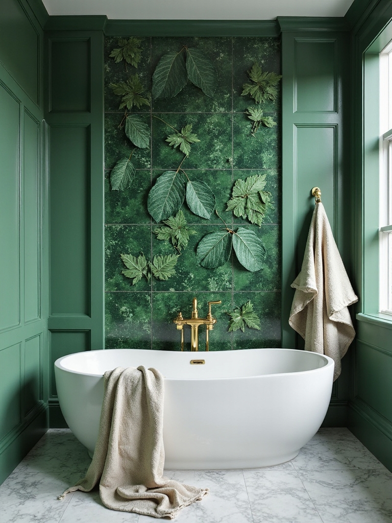 botanical tile pattern elegance