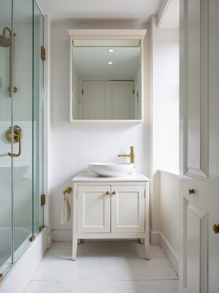 bright airy bathroom aesthetics