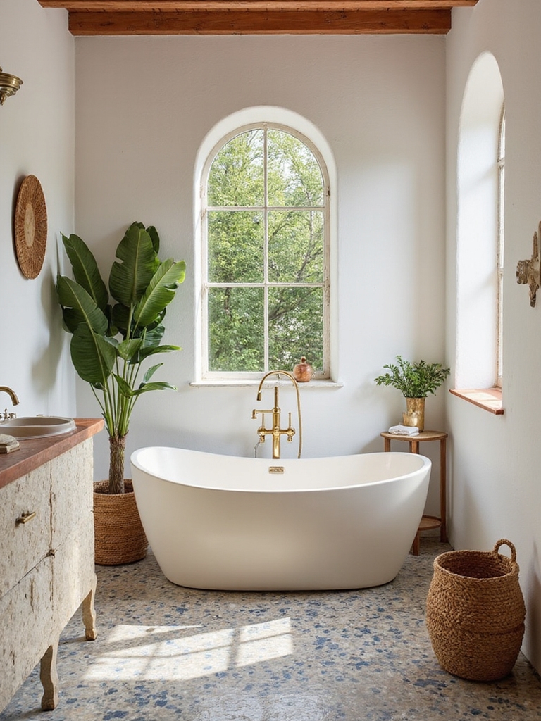 bright airy mediterranean bathroom
