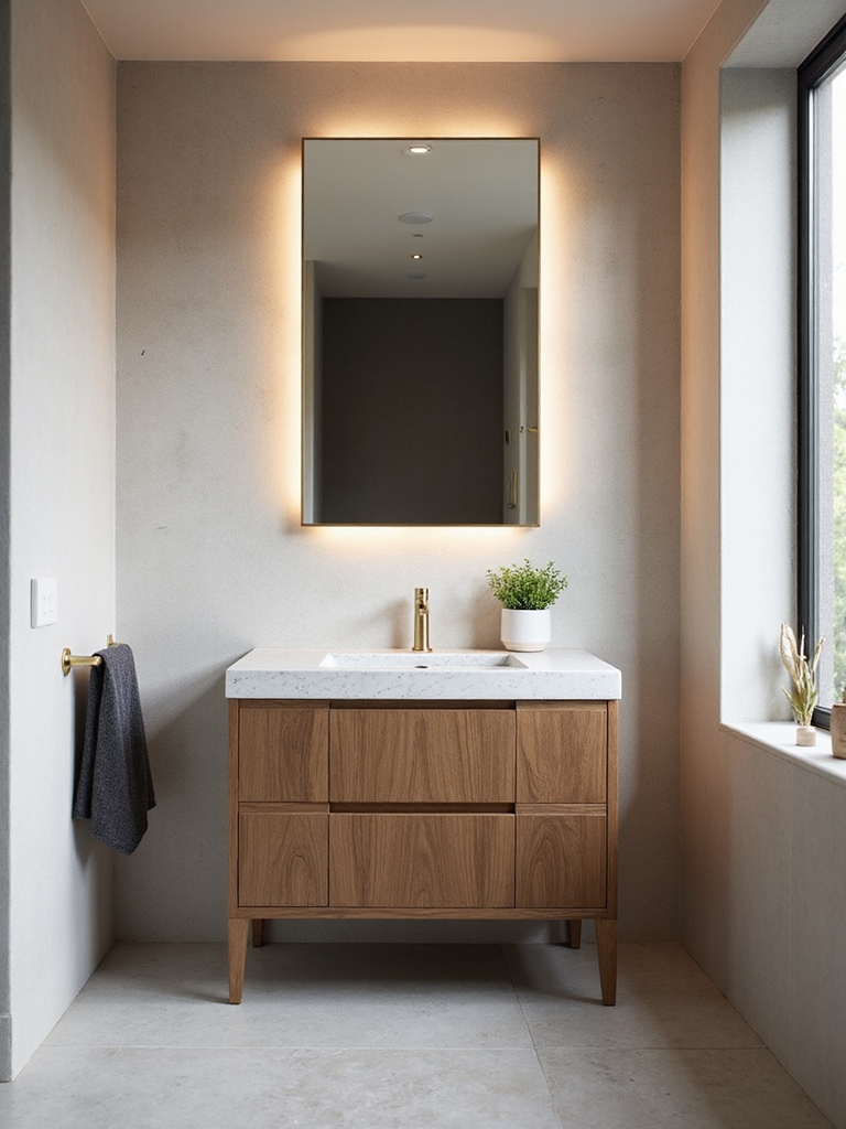 bright expansive bathroom ambiance