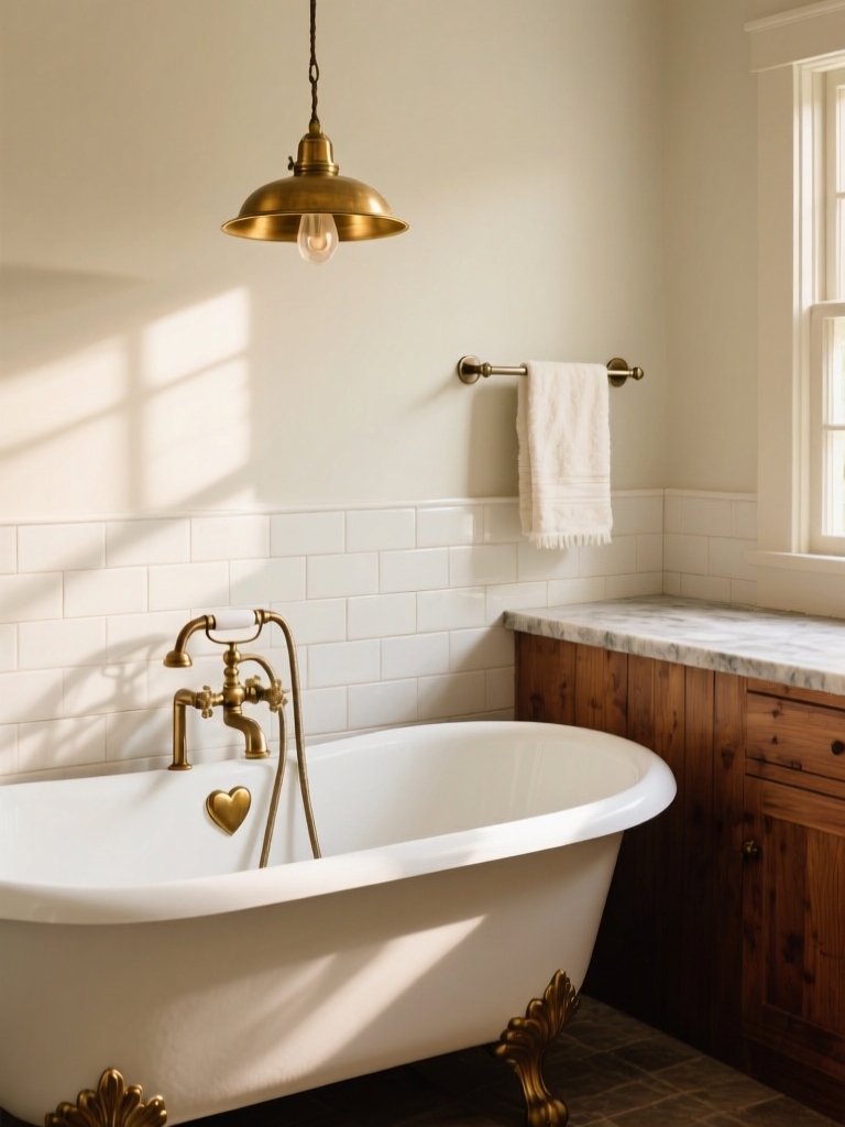 bright finishes for bathrooms