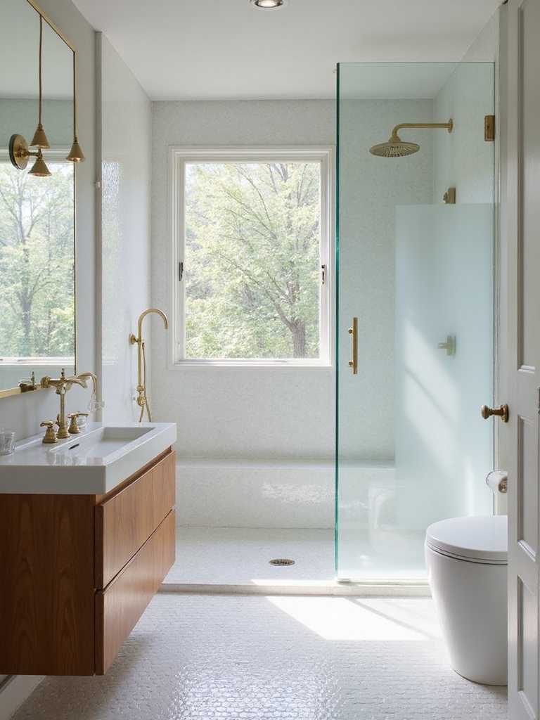 bright open bathroom design