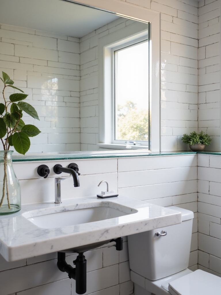 brighten small bath spaces