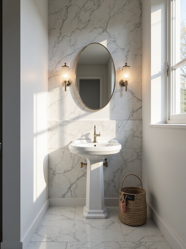 brighten small bathroom spaces