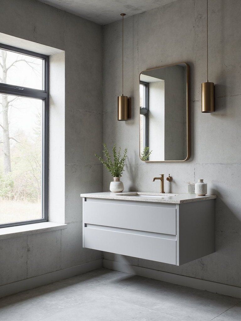 brightening small grey bathrooms