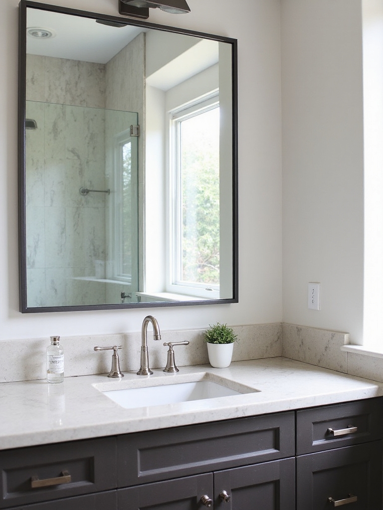budget friendly bathroom mirror upgrades