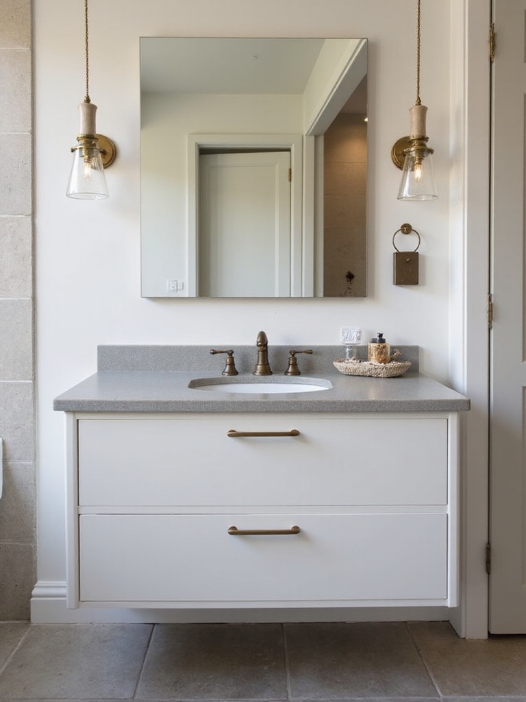 budget friendly floating vanity