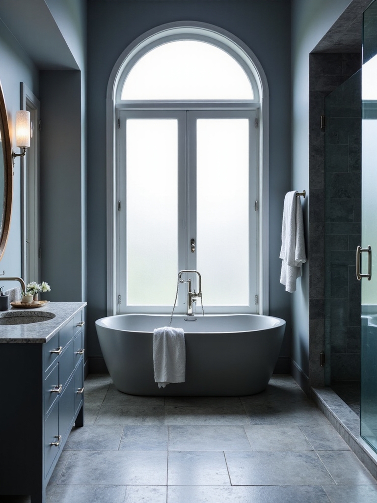 calm and sophisticated bathrooms