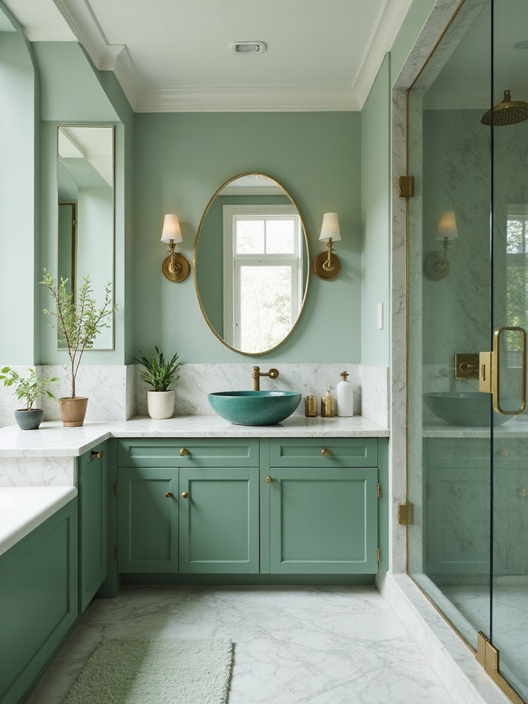 calm natural oasis bathroom