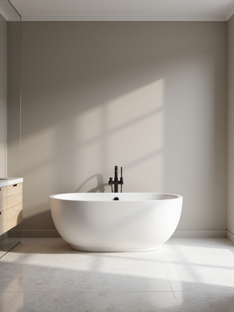 calming taupe bathroom palette