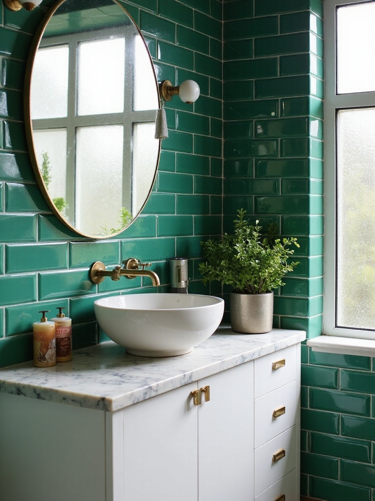 calming versatile green tiles