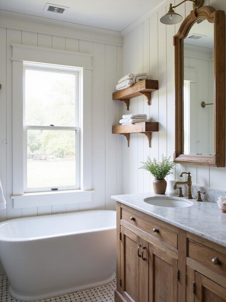 charming farmhouse bathroom designs