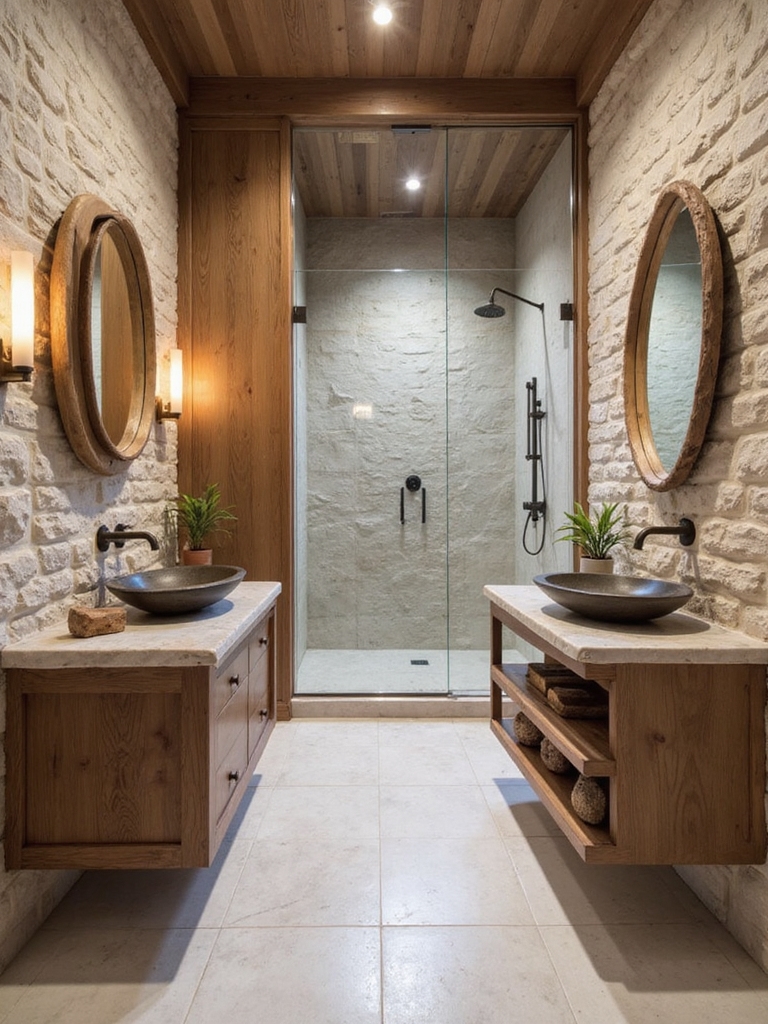 charming rustic bathroom designs