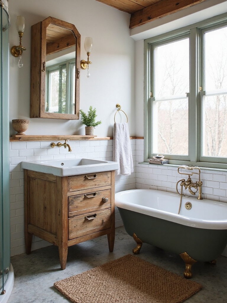 charming vintage bathroom decor