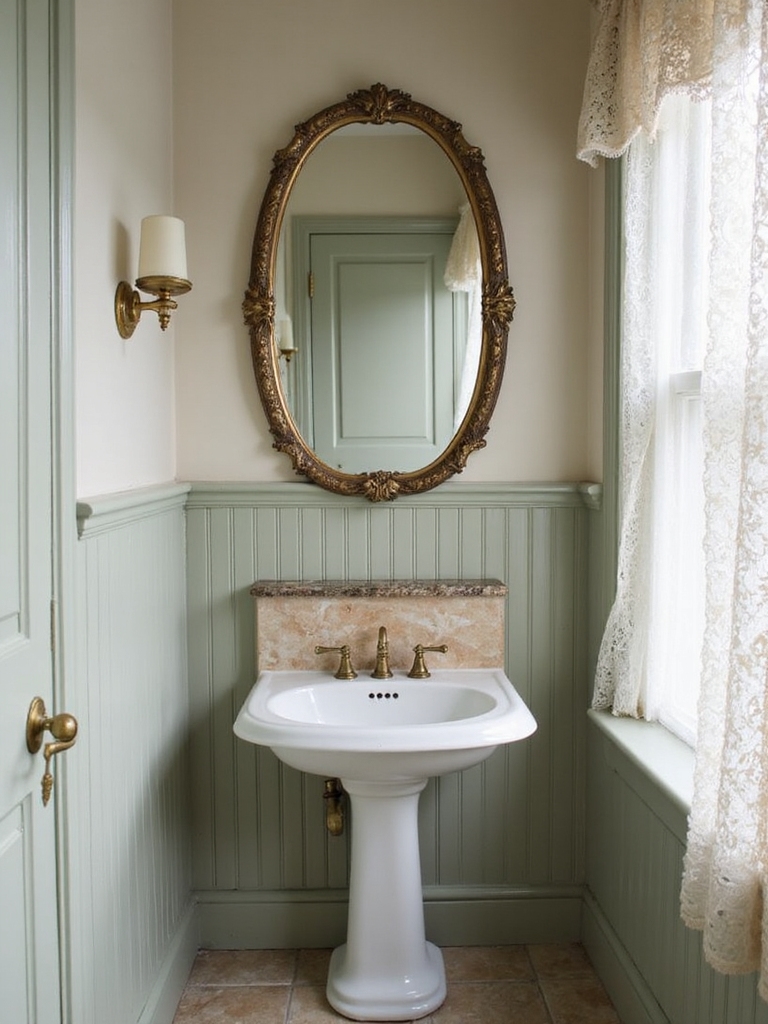 charming vintage half bathrooms