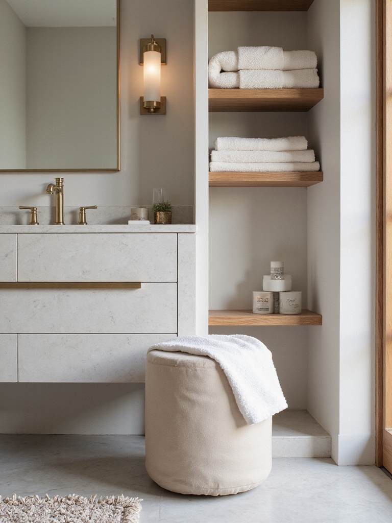 chic practical towel organization