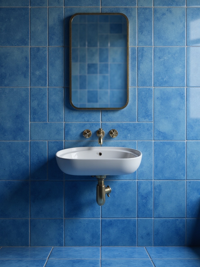 choosing blue bathroom tile
