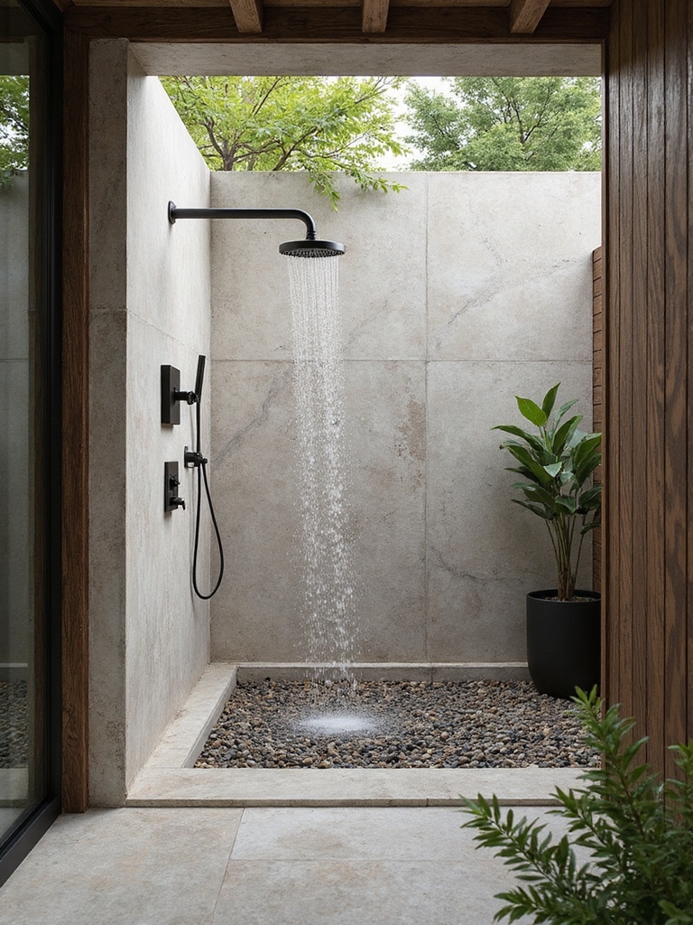 choosing open air showers wisely
