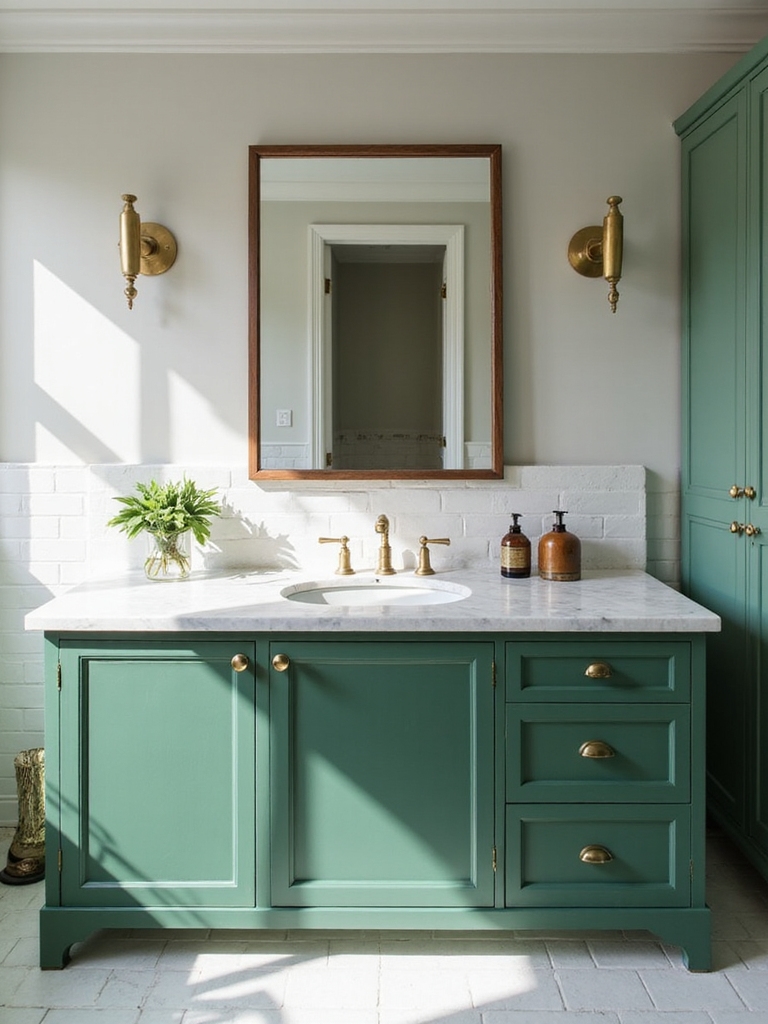 classic green and white design