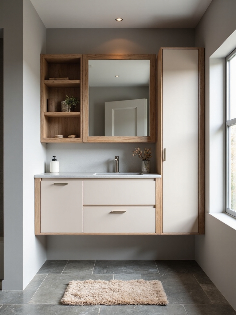 clever hidden bathroom storage