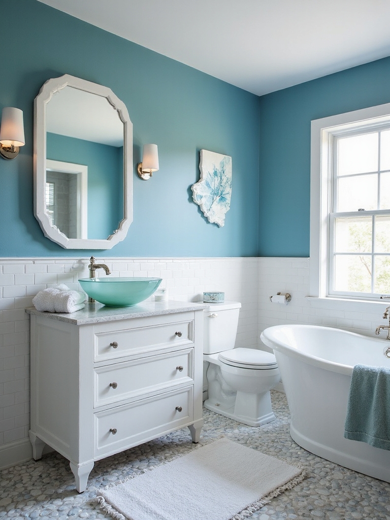 coastal balance in bathrooms
