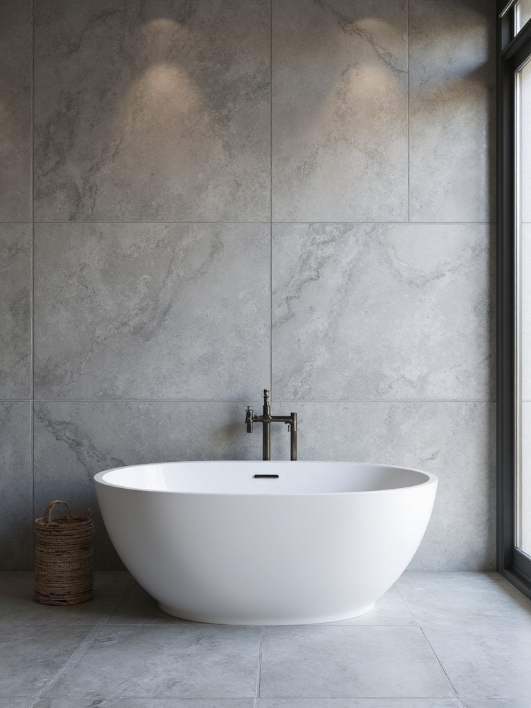 cohesive gray tile design