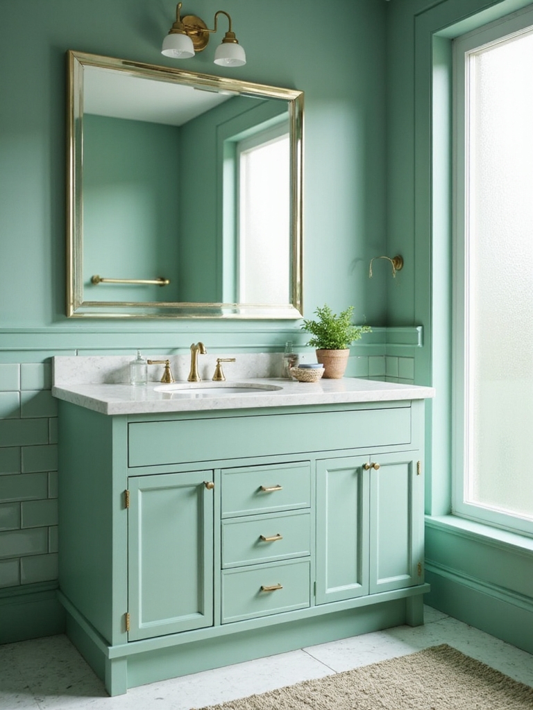cohesive mint green design elements