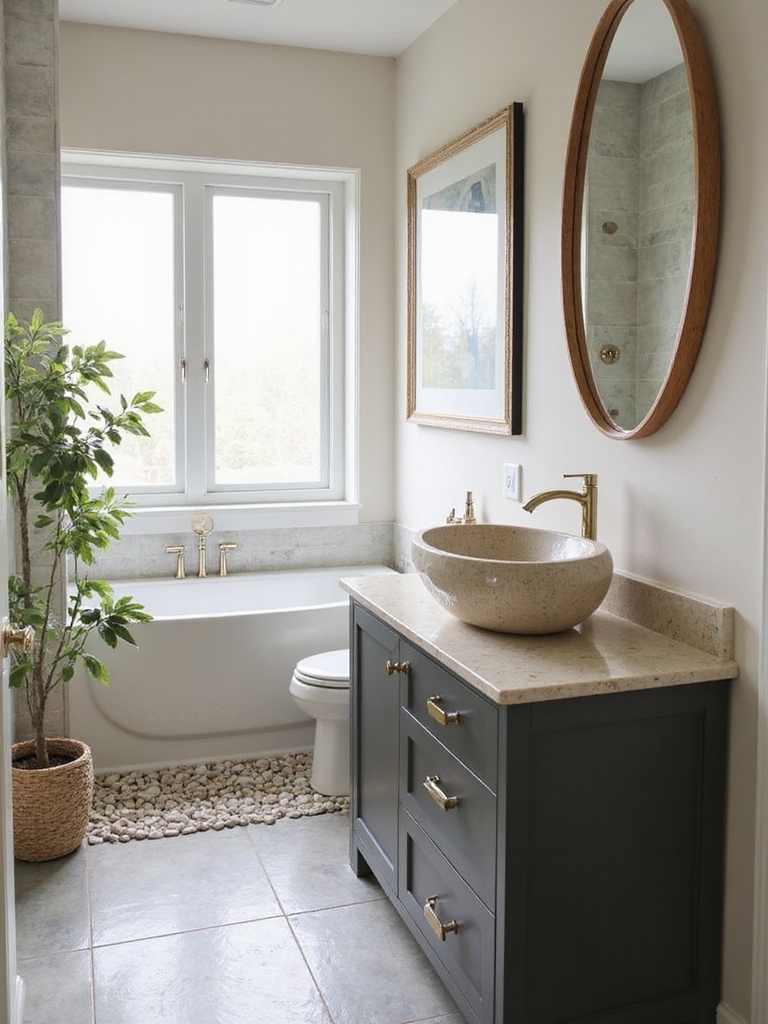 cohesive welcoming guest bath