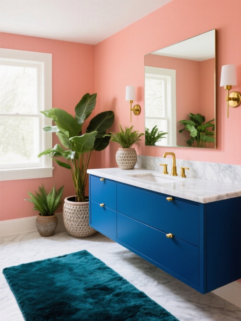 color influences bathroom mood