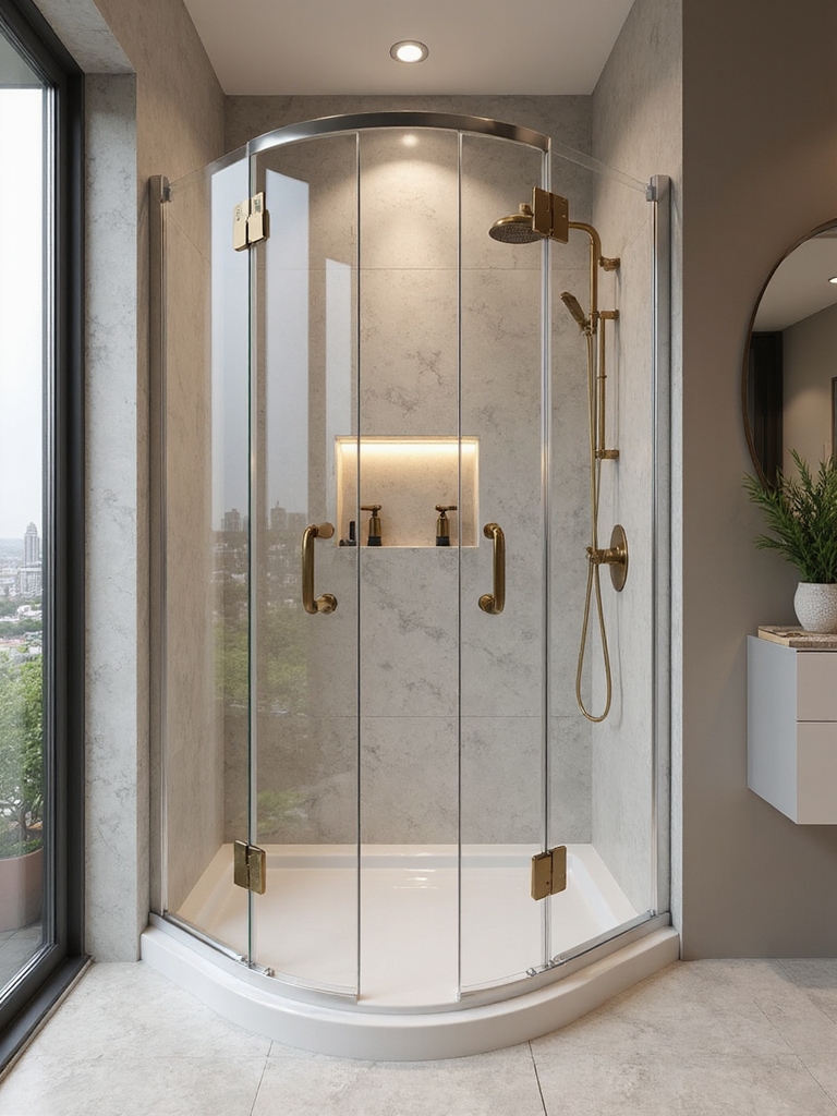 compact corner shower solutions